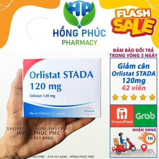 Viên giảm cân Orlistat Stada cấp tốc an toàn giảm mỡ đùi mỡ bụng dành cho cơ địa khó giảm