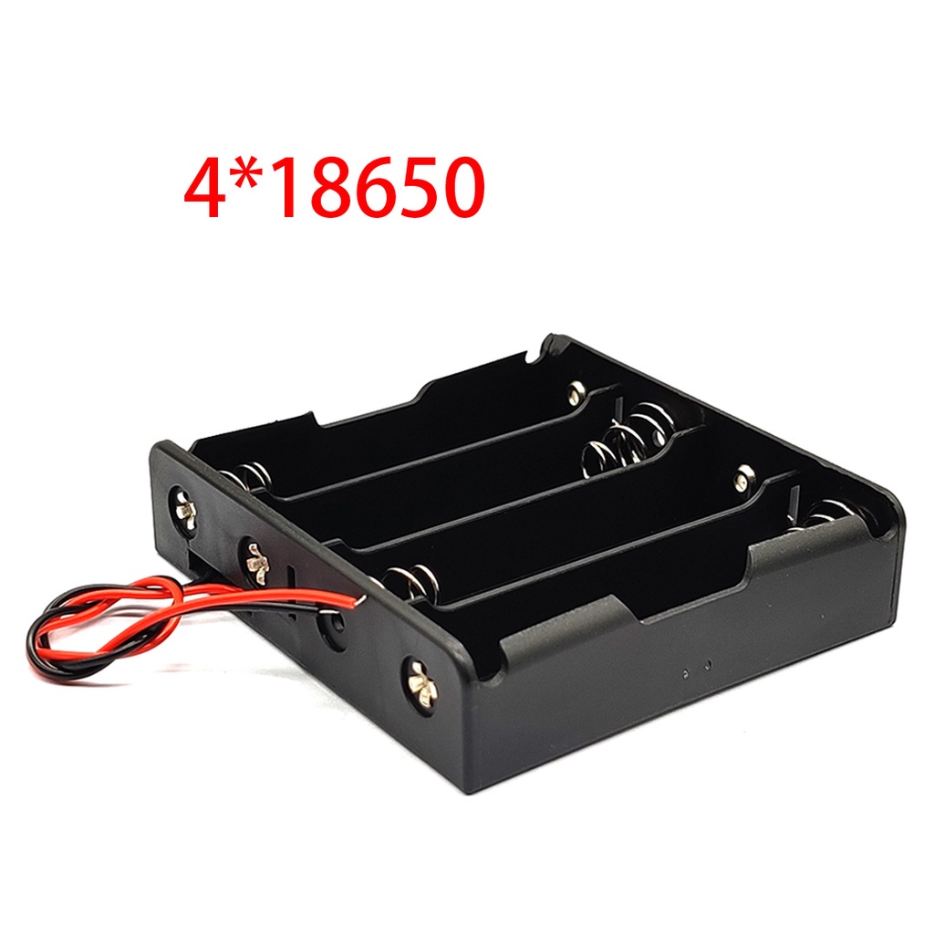 Hộp Đựng Pin 18650 1/2/3/4 Ngăn DIY Có Kẹp Giao Hàng Tiện Lợi