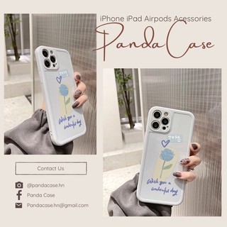 🌸 𝐂𝐨́ 𝐬𝐚̆̃𝐧 𝐜𝐡𝐨 𝐢𝐏𝐡𝐨𝐧𝐞 𝟏𝟐 🌸 Ốp lưng iphone viền vuông hoa hồng xanh