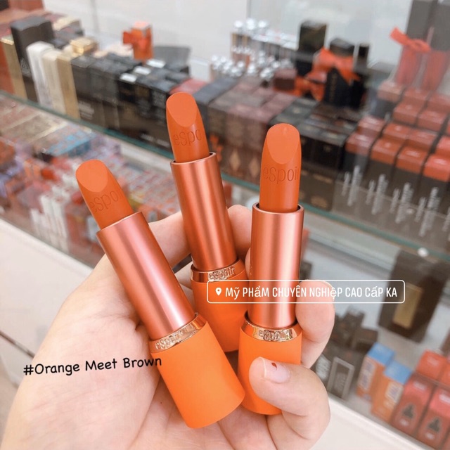 Son thỏi Espoir Orange Meet Brown cam tây (Hàng xách tay chính hãng)