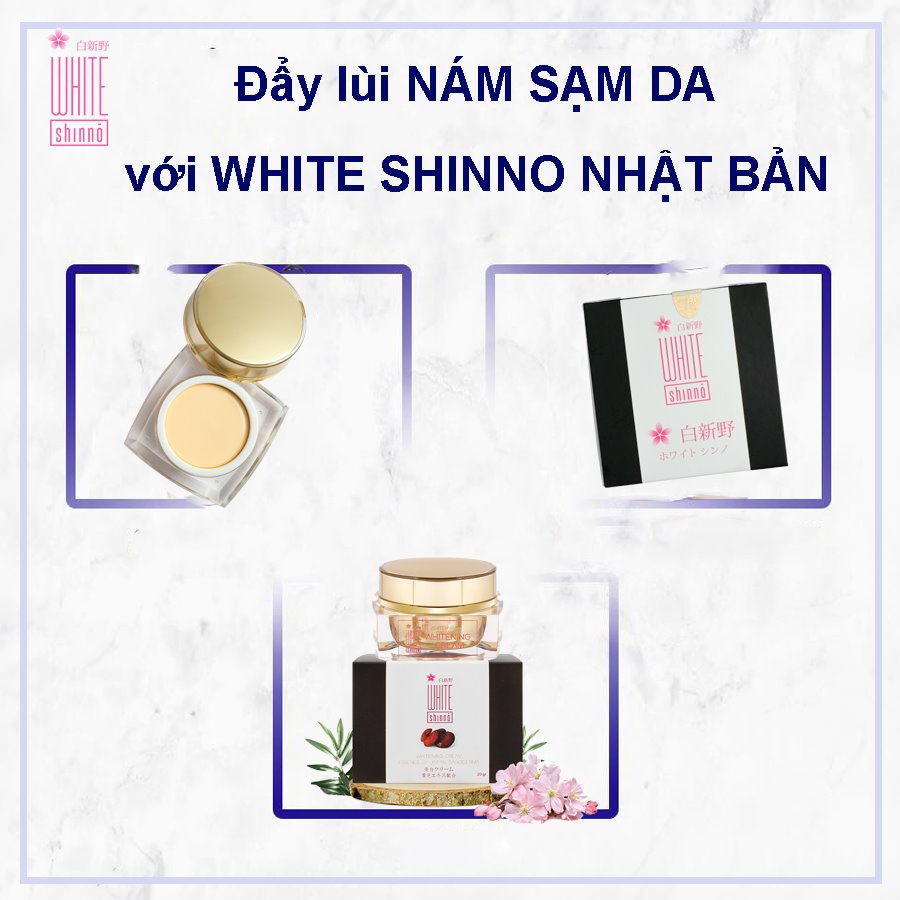 Kem White Shinno Nhật Bản 20g - Dưỡng trắng da và giảm thâm nám