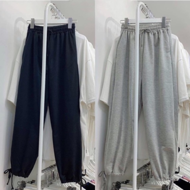 Quần Jogger Thun Dài Ống Rộng Có Bo Simple Unisex | BigBuy360 - bigbuy360.vn