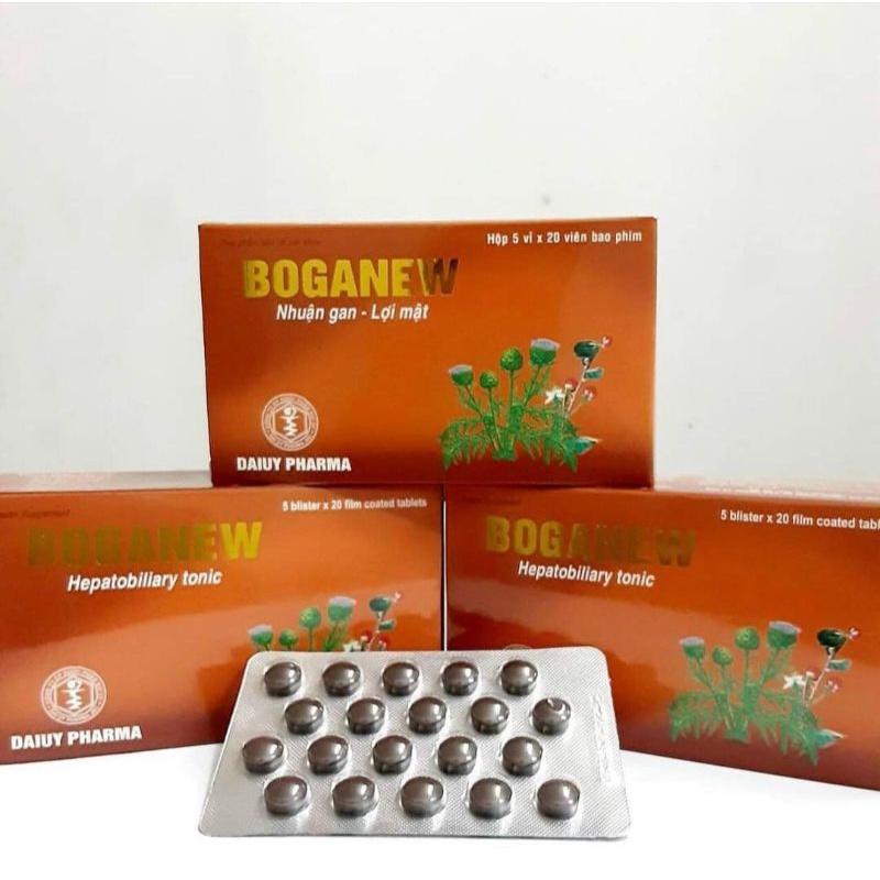 Viên Uống Bổ Gan Lợi Mật Boganew, Hộp 100 V, Tăng Cường Chức Năng Gan , 