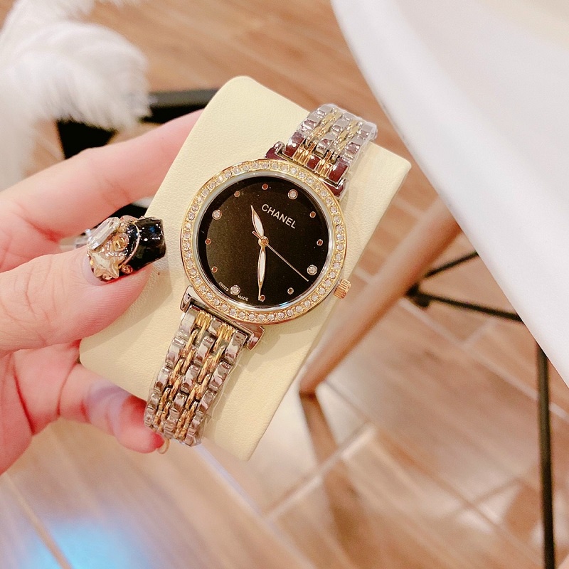 Đồng Hồ Nữ Chanel Đeo Tay Thời Trang Dây Kim Loại Thép Không Gỉ Chống Nước Cao Cấp | BigBuy360 - bigbuy360.vn