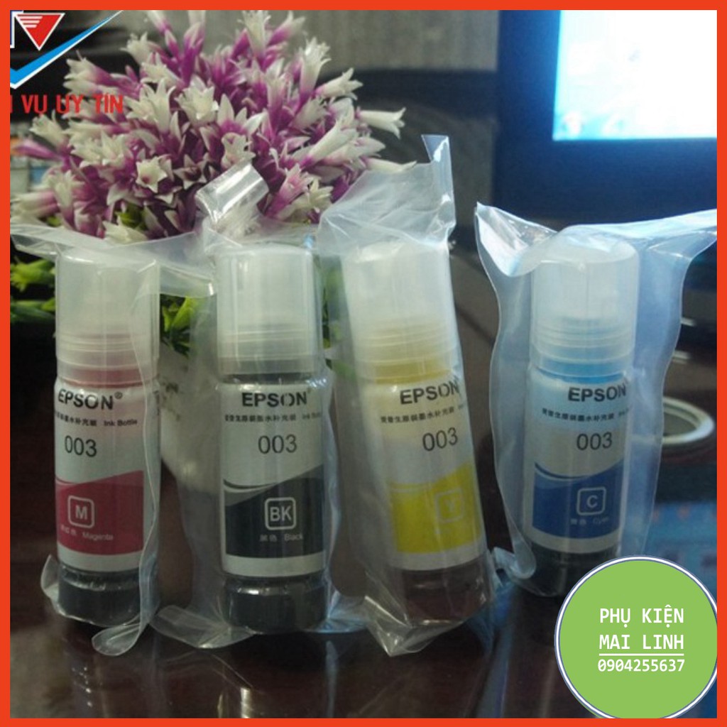 ☘️Mực in màu 003 Ee.p.s.on L1110, L3110, L3150,L4150,L1110 (Đỏ)