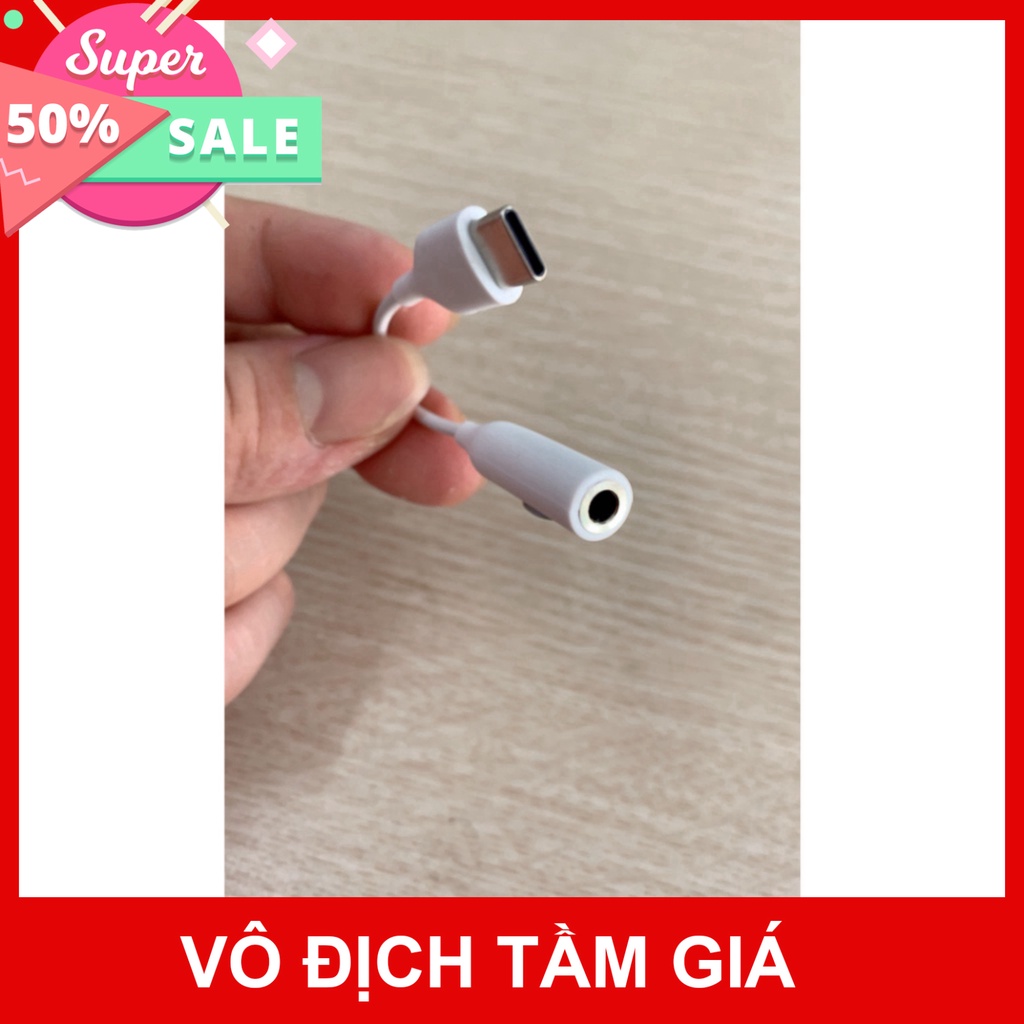 Jack Chuyển Đổi Tai Nghe Chân Type-C Ra 3.5. Cáp Chuyển Đổi Zin Samsung Cho Các Dòng Máy Chân Type-C Full Box TGP