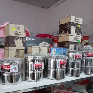 Cặp lồng zebra thái lan inox 304 nhiều ngăn các loại