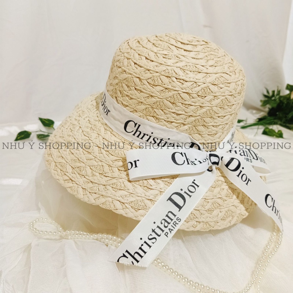 Nón cói,mũ cói nữ đi biển vành nhỏ hàng cao cấp loại 1 thắt nơ in chữ sành điệu-q12m d0 xịn