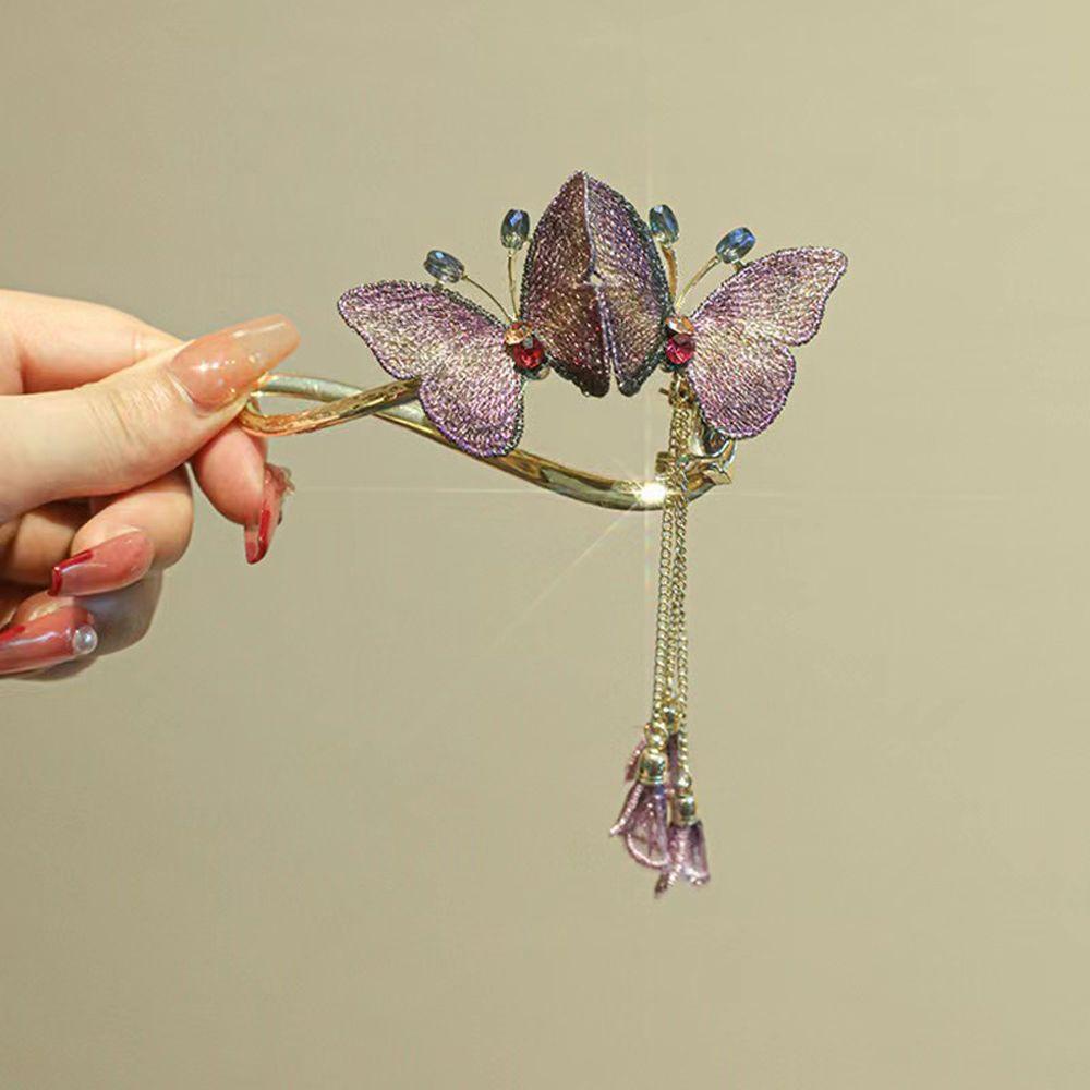 Kẹp Tóc Nữ Phối Tua Rua Phong Cách Pháp Ngọt Ngào WMES15H