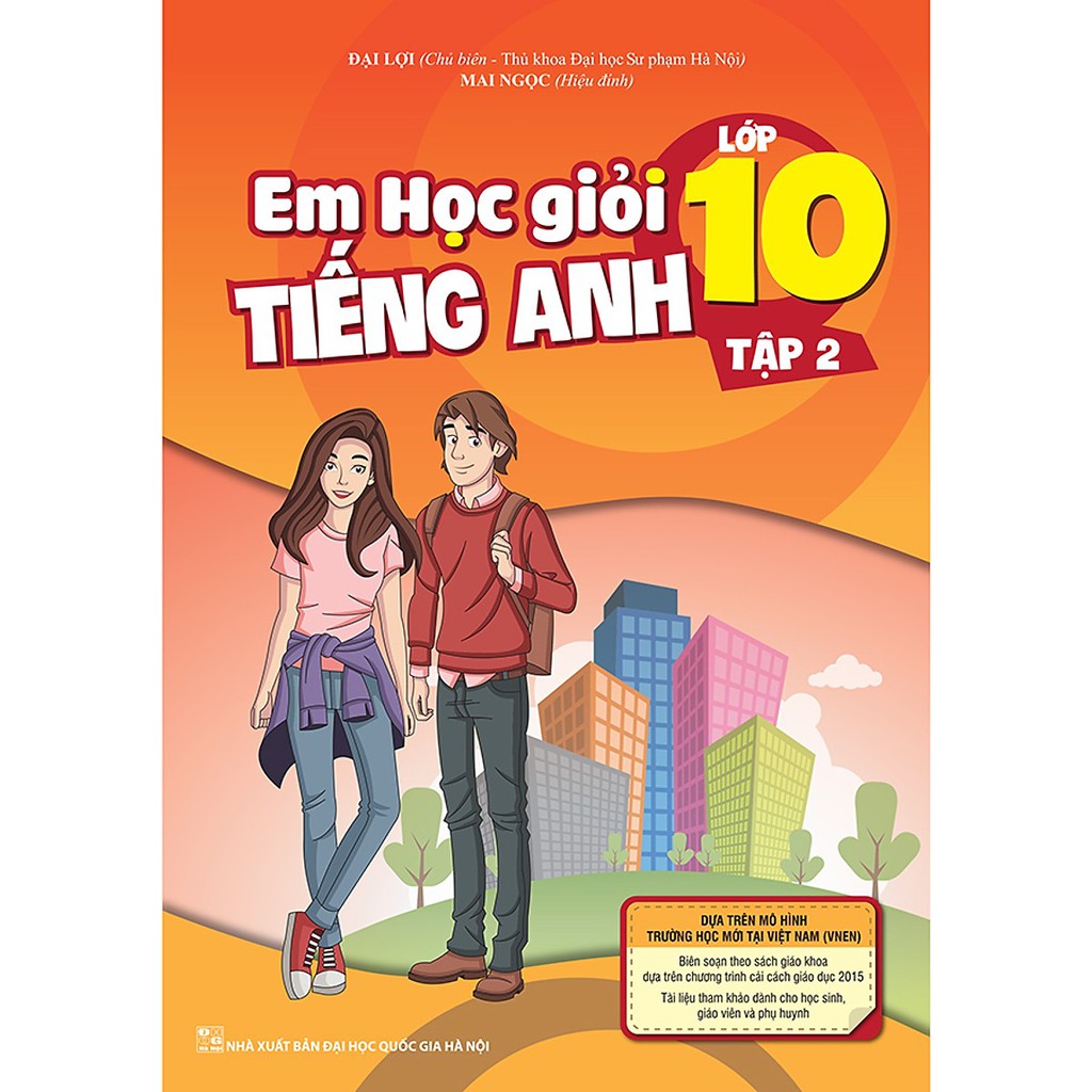 Sách - Combo Em Học Giỏi Tiếng Anh Lớp 10 - Tập 1 + tập 2 (tải file hoặc CD + Tặng bút bi)