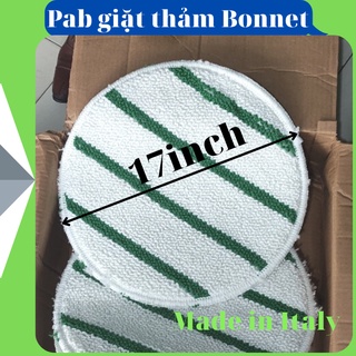 Bonnet pad hay còn gọi là pad giặt thảm IPC 17 inch 85% polyester, 15% polypropylene Made in Italy