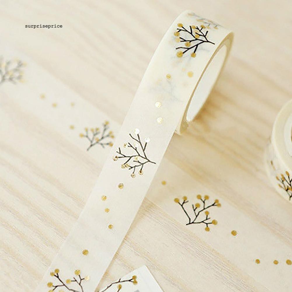 Set 2 băng keo dán trang trí họa tiết cây xinh xắn