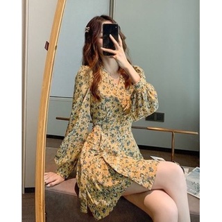 [ORDER ] Váy chiffon hoa nhí nữ tính Hàn