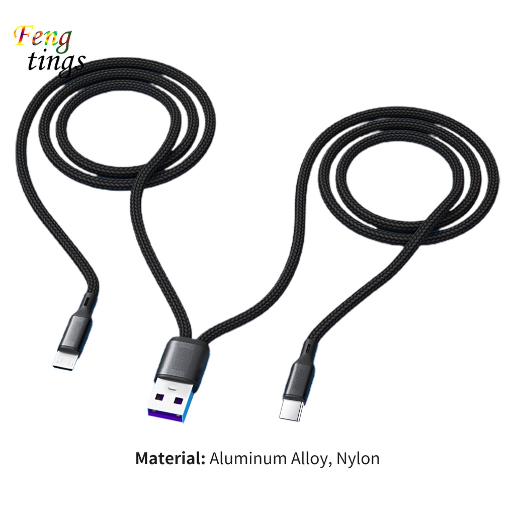 Dây cáp sạc 1.2m cho Android/ Type-C/ thích hợp cho iOS