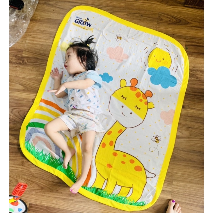 Chăn sợi tre 4 lớp bo viền quà tặng pediasure, Chăn sợi tre quà grow