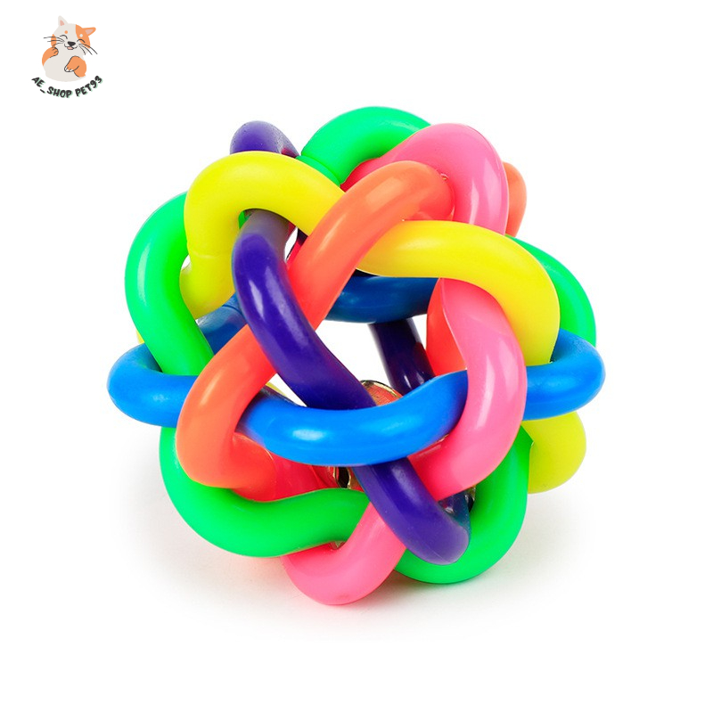 Bóng chuông 7 màu cho chó mèo - Đồ chơi chó mèo thú cưng