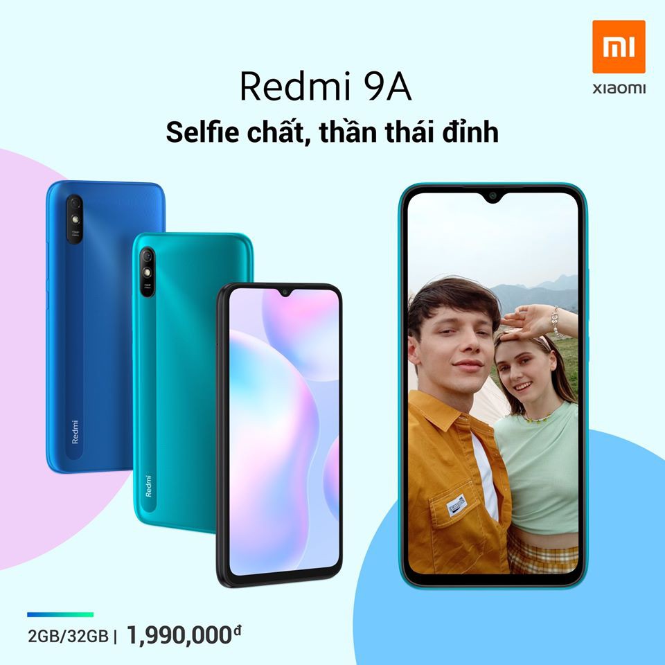 Điện thoại Xiaomi Redmi 9A 2GB/32GB - Hàng Chính Hãng Digiworld - Bảo Hành 18 Tháng