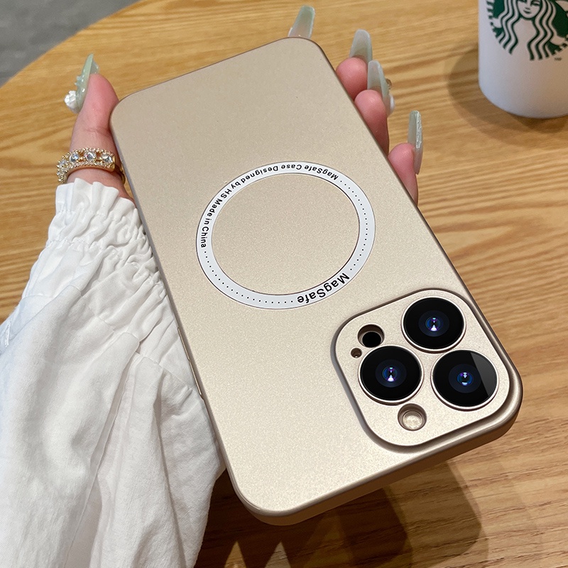 Ốp Điện Thoại iPhone 14 13 12 Pro max 14 plus Silicon ốp lưng iphone 14promax Siêu Mỏng Có Từ Tính Bảo Vệ Ống Kính Máy Ảnh Cho iP 14 plus 12 13 Pro Max