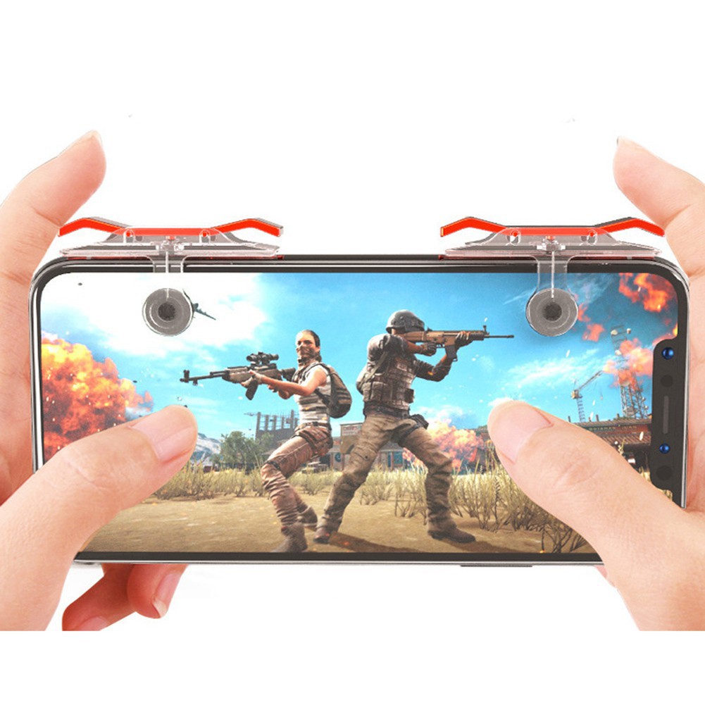 Phụ kiện chơi game nút E9 chơi game PUBG, ROS, Free Fire..Cảm ứng gắn điện thoại cao cấp giá rẻ