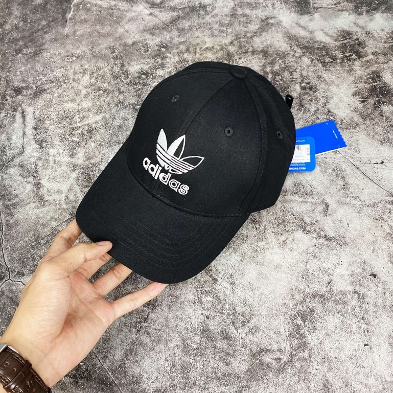 Mũ/Nón Lưỡi Trai Split Trefoil Strap-Black HAT Black EW7959 H60