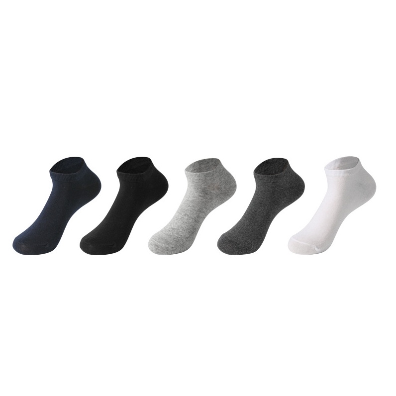 Bộ 5 Cặp Vớ Cotton Nam cao cấp Nanjiren cổ ngắn