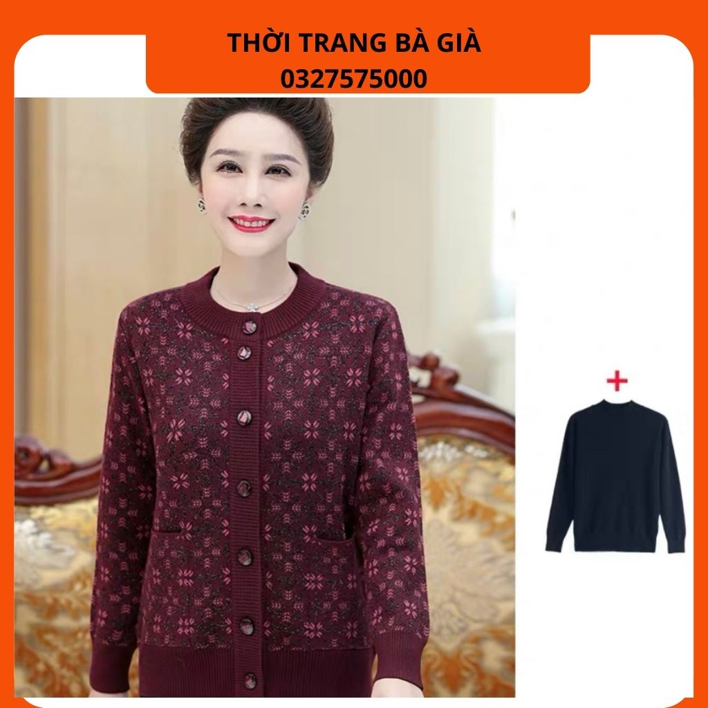 Áo len bà già, Áo khoác len trung niên Cho Các Bà Các Mẹ Hàng Quảng Châu