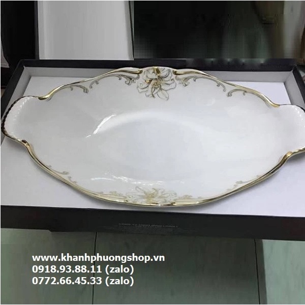 Dĩa thuyền đựng trái cây sứ Minh Long - dĩa thuyền đựng trái cây minh long