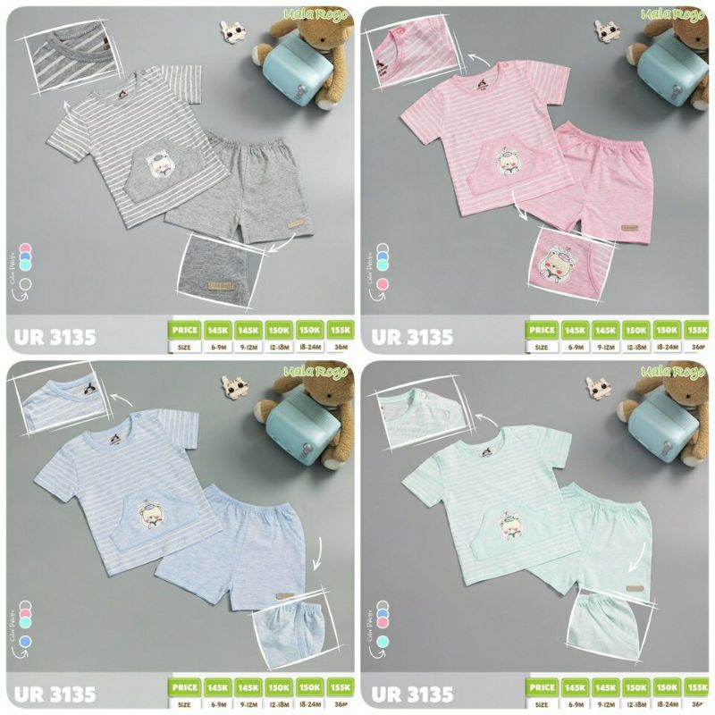 [UALA & ROGO] bộ cộc petit chất mát cho bé yêu