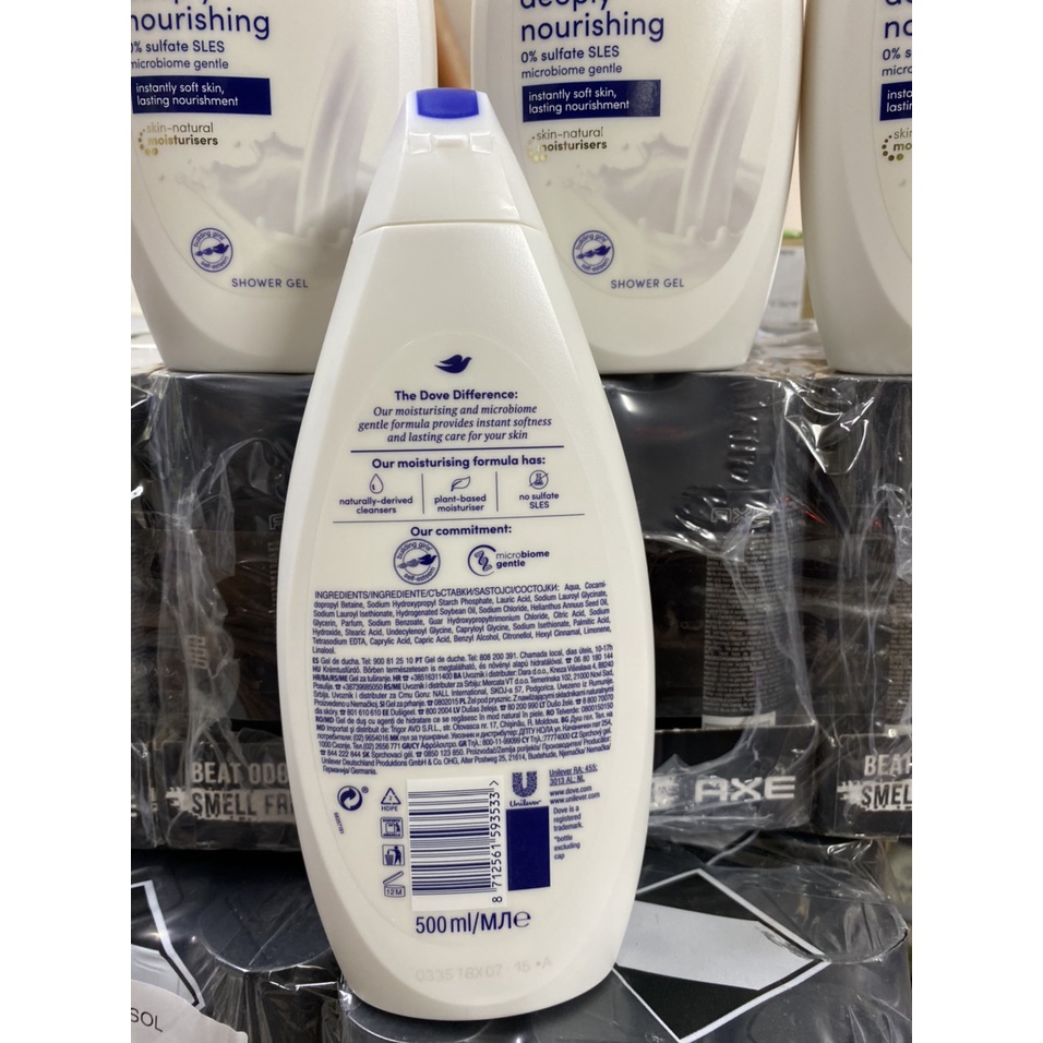 Sữa Tắm Dove Đức Trắng Mịn Cho Da 500ml - Chính Hãng