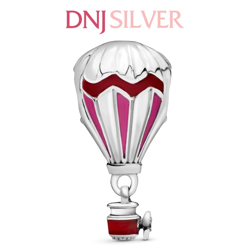 Charm bạc 925 cao cấp, hàng chuẩn bạc - Charm Red Hot Air Balloon Travel thích hợp để mix vòng tay charm - DN181