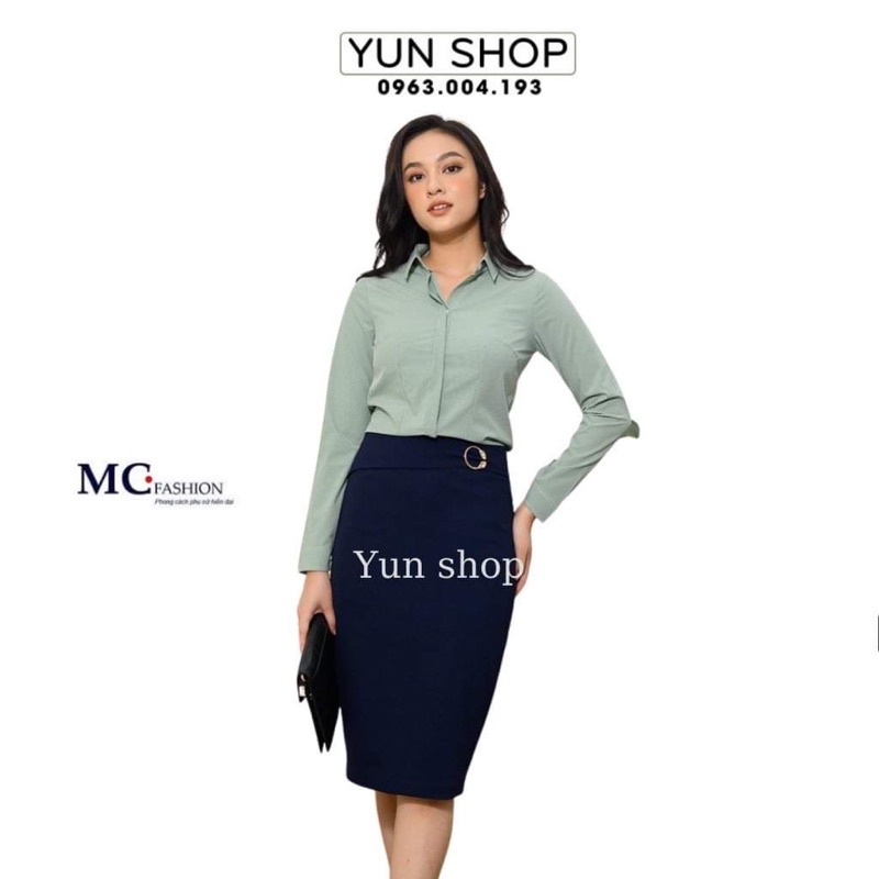 Áo Sơ Mi Kẻ Tăm, Áo Công Sở Dài Tay Đẹp Chuẩn Hãng MC Fashion Lên Màu Hồng, Cam,Xanh,Kẻ Xám Đủ Size S M L XL A682