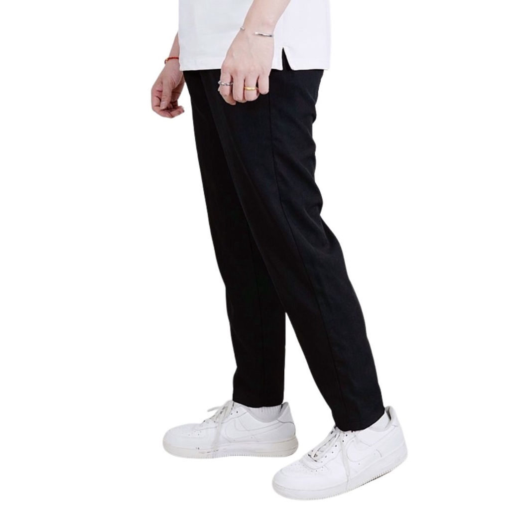 Quần tây âu Maltrik bigsize cạp cao phối cạp chun co giãn chất vải tuyết mưa Hàn cao cấp có size lớn đến 130kg