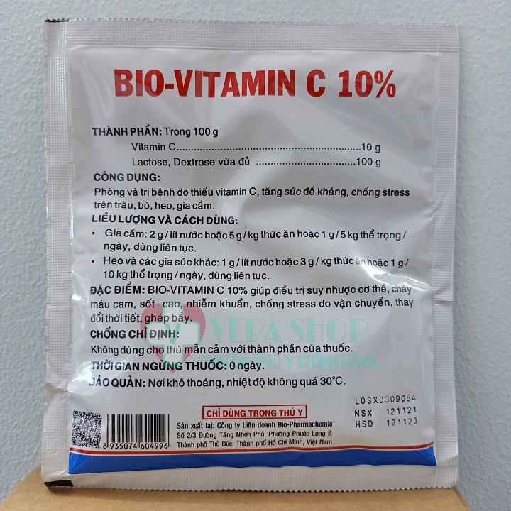 BIO VITAMIN C 10% GÓI 100G