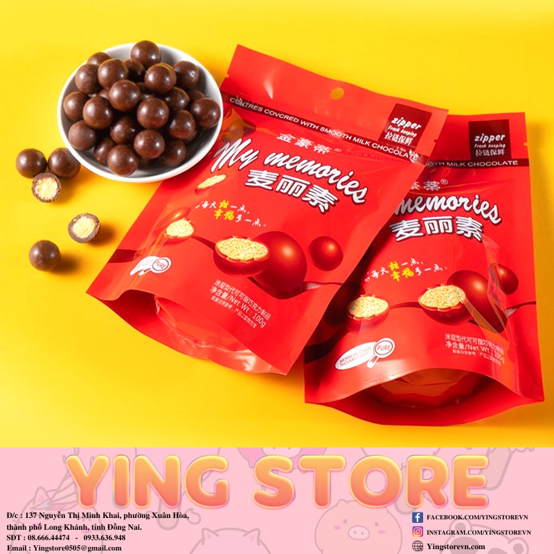 Kẹo Chocolate socola My Memories Đồ ăn vặt Yingstore