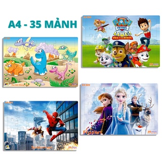 Tranh Xếp Hình 35 Mảnh Khổ A4 KT 30x20cm/ Đồ chơi xếp hình cho bé/ Tranh Ghép Cho Bé/ Jigsaw Puzzle/Puzzle Cho Bé