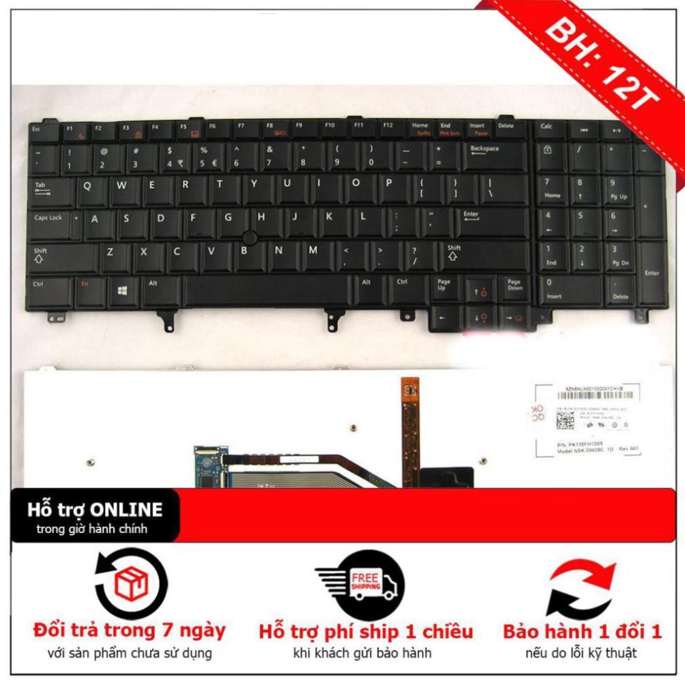 [BH12TH]  Bàn Phím Laptop Dell Latitude E6520 E6530 E6540 E5520 E5520M E5530