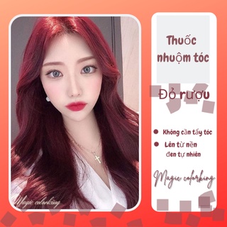 Thuốc nhuộm tóc Đỏ mặt trời magic color-Không Cần Tẩy Tóc