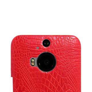 For HTC One M9+ Case Luxury Vintage Crocodile Pattern PU Leather