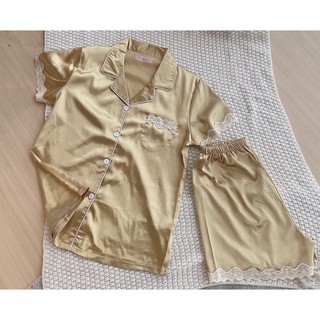 BN132- BỘ LỤA ĐÙI PHỐI REN 3 MÀU