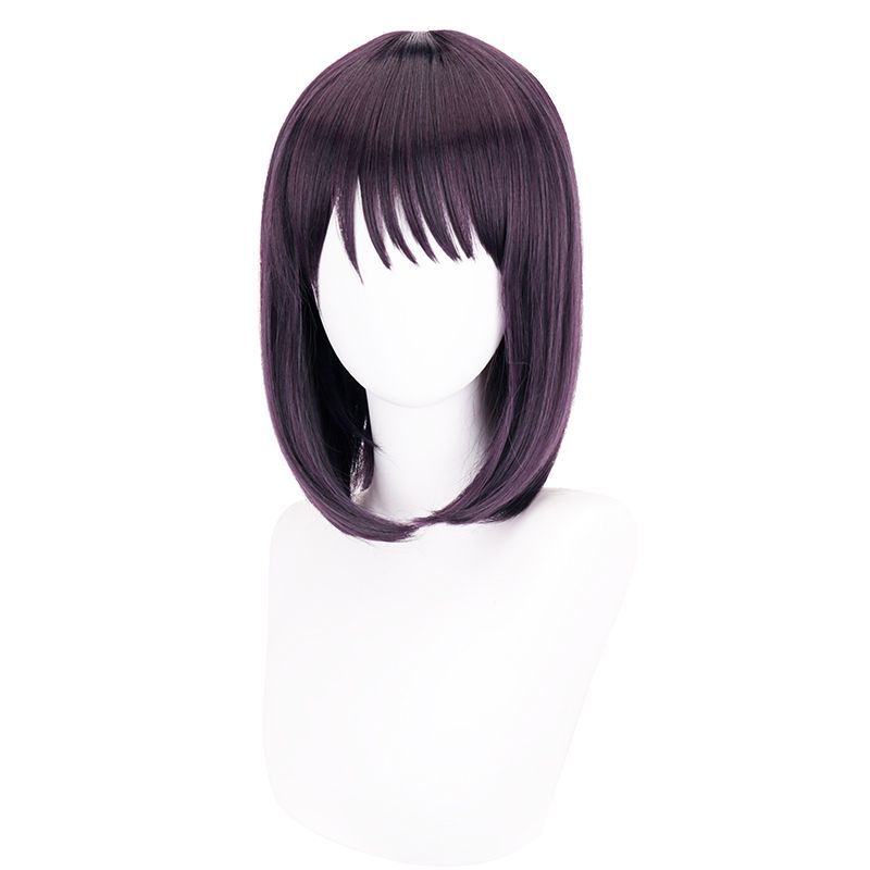 Anime Của Tôi Đầm Em Yêu Marin Kitagawa Tóc Giả Thẳng Tóc Ngắn Lolita Đạo Cụ Halloween Tím Tóc Giả Bé Gái Tặng