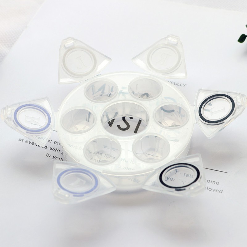 EYESHARE [Hàng mới về] Hộp đựng 3 cặp kính áp tròng trong suốt cao cấp tiện dụng