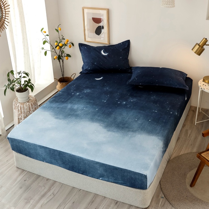 Bộ ga gối cotton poly 3 món Cosset màu sắc lựa chọn