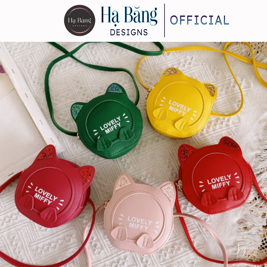 Túi đeo chéo mini cho bé trai bé gái Hạ Băng Designs, túi xách mini trẻ em đựng tiền điện thoại - Miffy