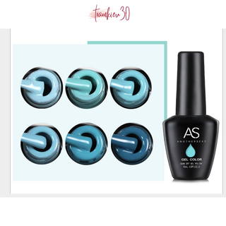 Sơn Gel AS Màu Xanh Ngọc 15ml Mã DF chai đen 15ml