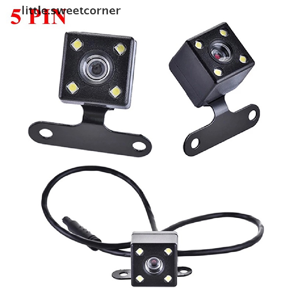 [Sweet] Car Rearview Camera 4LED Night Vision Rear View Camera with 5Pin Extension Cable Boutique | BigBuy360 - bigbuy360.vn