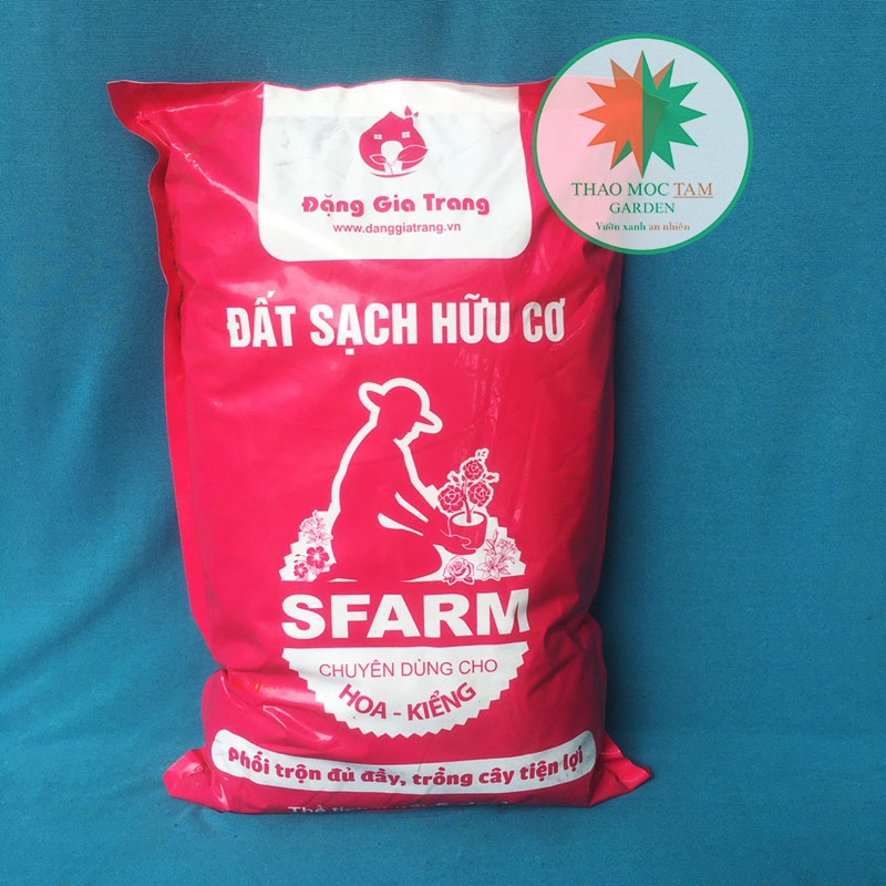 Đất Sạch Hữu Cơ Trồng Hoa, Cây Kiểng SFARM Bao 5dm3 – Dinh dưỡng đủ đầy trồng cây tiện lợi