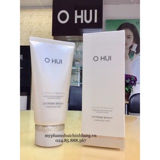 Sữa rửa mặt làm sạch sâu, kiểm soát dầu, dưỡng trắng minh da Ohui Extreme Bright Cleansing Foam/ mỹ phẩm công ty chính