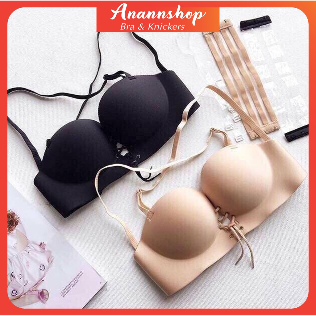 Áo Lót Không Gọng Siêu Nâng Ngực 💖FREESHIP💖 Áo Lót Su Đúc Cúp Ngực Dây Rút 368 Siêu Đẩy Nâng Ngực Tạo Khe | BigBuy360 - bigbuy360.vn