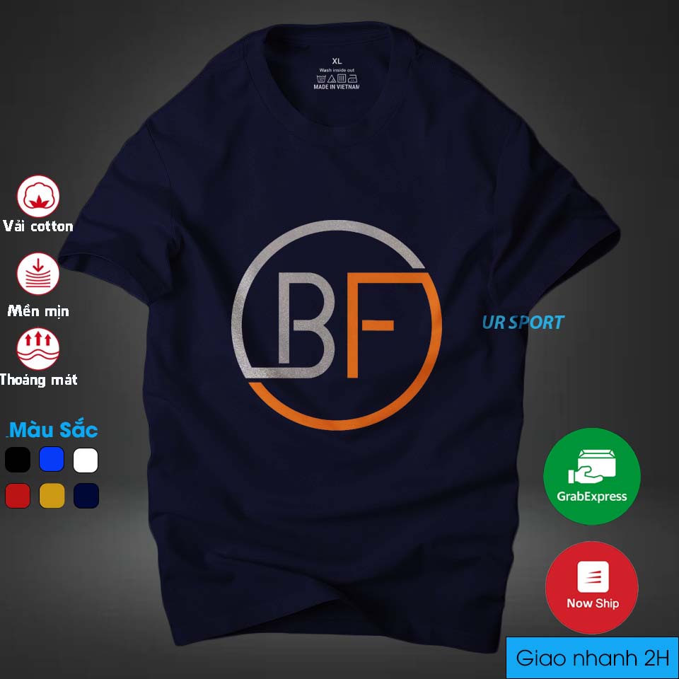 Áo thun nam cổ tròn BF thời trang cá tính, chất vải cotton 4 chiều cao cấp thoáng mát