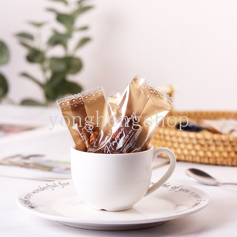 Set 100 Túi Đựng Kẹo / Bánh Tự Làm Tiện Dụng
